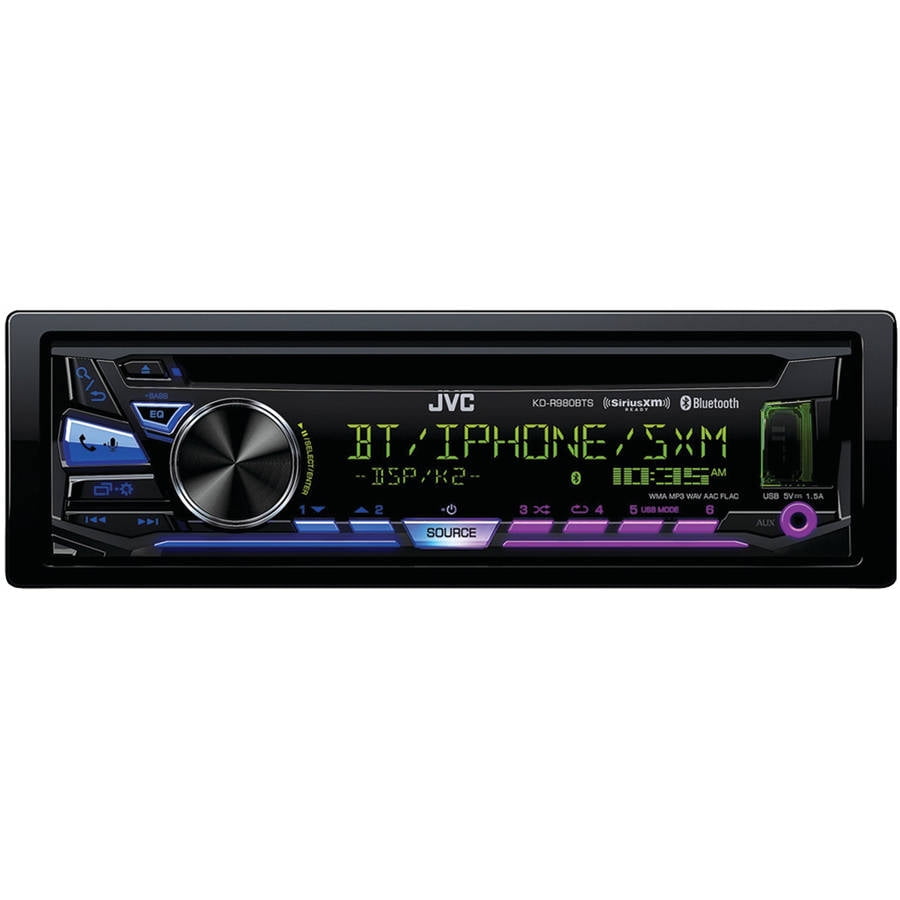 jvcm kd r980bts single din in dash am fm cd receiver with bluetoothjvcm kd r980bts single din in dash am fm cd receiver with bluetooth and siriusxm ready walmart com